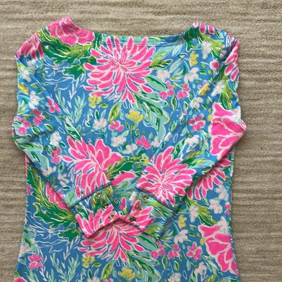Lilly Pulitzer UPF 50+ Sophie Dress Zanizbar Blue Bunny Business Size Medium - Picture 8 of 16
